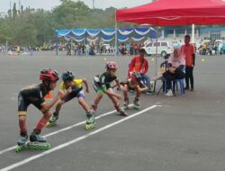 Atlit Cabor Sepatu Roda Lahat Sumbang Koleksi Perunggu dan Perak
