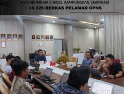 Kemenkumham Sumsel Rampungkan Verifikasi 15.325 Berkas Pelamar CPNS