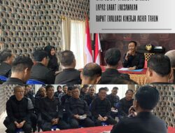 Kalapas Kelas IIA Lahat Imam Purwanto Pimpin Rapat Evaluasi Kinerja Akhir Tahun 2023