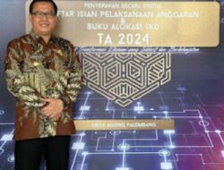 Pj Bupati Lahat Hadiri Penyerahan Secara Digital DIPA Dan TKD Tahun Anggaran 2024