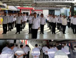 Lapas Kelas IIA Lahat Ikuti Apel Awal Tahun 2024 Yang Dilaksanakan Kemenkum & Ham RI