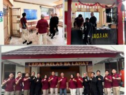 Monev Kinerja, Divisi PAS Kemenkumham SUmsel Kunjungi Lapas Kelas IIA Lahat