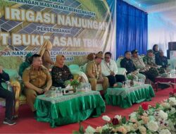 Pj Bupati Lahat resmikan Program pembangunan masyarakat berkelanjutan PLTS Irigasi Desa Nanjungan Kecamatan Merapi Timur