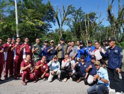 Pj Bupati Lahat Gotong Royong Bersama Masyarakat Desa Sukarame Kec Kota Agung