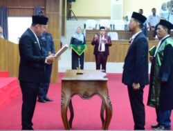 Paripurna Pelantikan PAW Anggota DPRD Kabupaten Musi Rawas