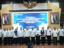 Pj Gubernur Sumsel Kukuhkan Gugus Tugas Daerah Bisnis & HAM Provinsi Sumsel
