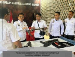 Pengawasan Senjata Api Non Organik TNI/POLRI pada Lapas Kelas IIA Lahat