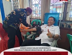 Lapas Kelas IIA Lahat Gelar Donor Darah Dalam Rangka Hari Bhakti Pemasyarakatan Ke-60 Tahun 2024