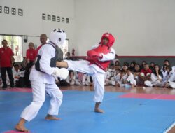 Sengit, Para Peserta Antusias Perebutkan Piala Kakanwil Kemenkumham Sumsel dalam Kejuaran Daerah Federasi Kempo Indonesia