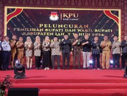 Pj Bupati Lahat Hadiri Peluncuran Pemilihan Bupati & Wakil Bupati Lahat Tahun 2024 Oleh KPU