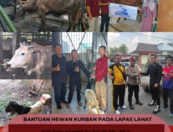 Lapas Kelas llA Lahat Terima Bantuan Kurban 3 Ekor Sapi Dan 2 Ekor Kambing
