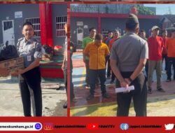 Lapas Kelas IIA Lahat Bagikan Perlengkapan Mandi Kepada 725 Warga Binaan
