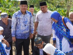 Bacawagub Sumsel H.Cik Ujang Letakan Batu Pertama Pembanguan Masjid Pondok Pesantren An. naba