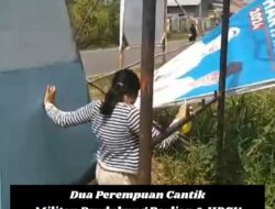 Kilau Berlian Kian Bercahaya Relawan Berlian Betulkan Baleho Yang Roboh