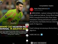Sekjen PSSI Bocorkan Kabar Terbaru Maarten Paes, 15 Agustus Sidang, 18 Pengumuman Hasil, Kiper Pildun 2026