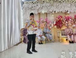 Hadiri Resepsi Pernikahan Wulan & Dedi Afriansyah Bacawabup Haryanto Disambut Hangat Para Undangan