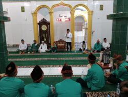 Hadiri Maulid Nabi Muhammad Calon Wakil Bupati Lahat H.Haryanto Di Sambut Jamaah Masjid Al Mubaroq