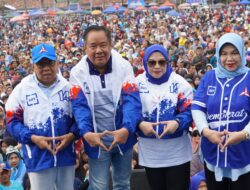 Antusias Masyarakat Lahat Hadiri peryaan Hut Partai Demokrat ke 23 Tahun