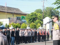 Polres Lahat Apel Gelar Pengamanan Debat Paslon Bupati/Wakil Bupati Lahat tahun 2024