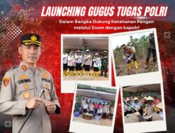 Dukung Ketahanan Pangan: Tanam Jagung di Desa Bunga Mas dan Ikuti Launching Bersama Kapolri