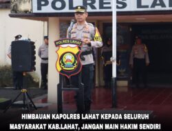 Himbauan Kapolres Lahat kepada seluruh masyarakat Kab.Lahat, jangan main hakim sendiri