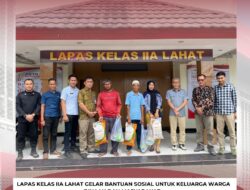 Lapas Kelas llA Lahat Berikan Bantuan Sosial Bagi Keluarga Warga Binaan