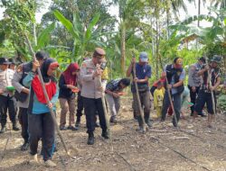 Polres Lahat Gelar  Program Ketahanan Pangan