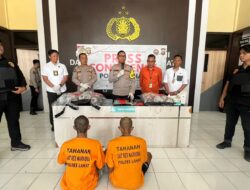 Press Conference, Ungkap kasus Tindak Pidana Narkoba Jenis Ganja