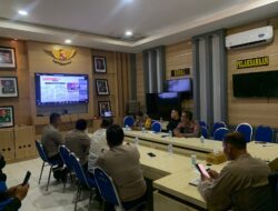Kapolres Lahat Ikuti Zoom Meeting Rapat Koordinasi Operasionalisasi SPPG Polri