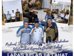 Jalin Talisilaturahmi Jajaran Lapas Kelas llA Lahat Kunjungi Pendopoan Rumdin Bupati Lahat