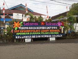 Unit PPA Polres Lahat Berhasil Ungkap Kasus Asusila, Keluarga Korban Kirim Papan Bunga