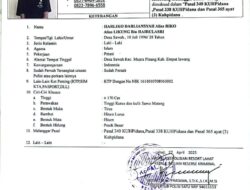 Tahanan Kasus Pembunuhan Kabur dari Rutan Polres Lahat, Polisi Imbau Masyarakat Beri Informasi