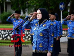 Sambut Ramadan 1447 H, Wabup Banyuasin Pimpin Apel Gabungan ASN
