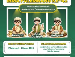 IRMA Palembang Gelar Festival Milad ke-42, Buka Lomba Dai, Hadroh, dan Kaligrafi