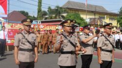 Sertijab Waka Polres, Kasat Intelkam, serta pemberian Penghargaan kepada Personel dan Masyarakat oleh Kapolres Lahat