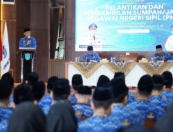 122 PNS Resmi Dilantik, Pemkab Ogan Ilir Perkuat Birokrasi dan Tingkatkan Kualitas Pelayanan Publik