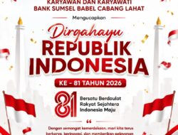 Keluarga besar bank sumsel babel cabang lahat mengucapkan selamat HUT RI ke 81 Tahun 2026
