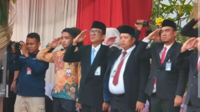 Kantor Wilayah Kementerian HAM Sumatera Selatan Hadiri Upacara Penurunan Bendera dalam Rangkaian Peringatan HUT RI ke-81